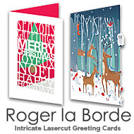 Roger la Borde Lasercut Cards