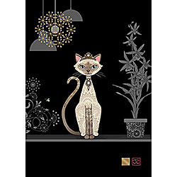 Siamese Cat Card