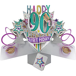 90th Birthday Card