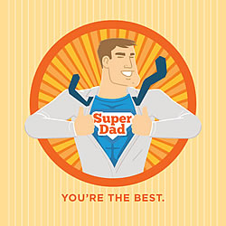 Super Dad Greeting Card