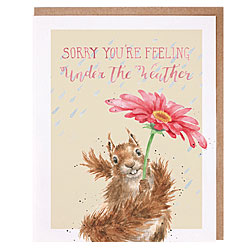 Under The Weather Card (Squirrel)