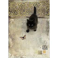 Black Kitten Card