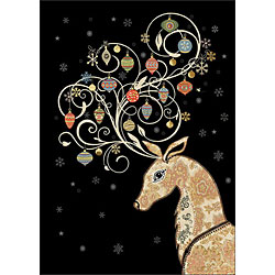 Bauble Antlers Card