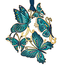 Breezy Butterfly Collage Ornament