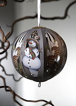 Snowman Card (Hanging Ball)