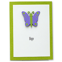 Encouragement Card with Butterfly Magnet