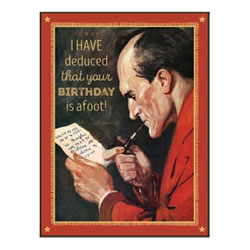 Sherlock Birthday Card