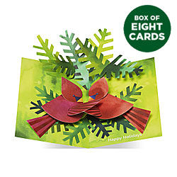 Nestling Cardinals Pop-Up Card (Box of 8)