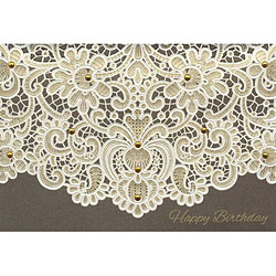 French Lace Laser Die Cut Card