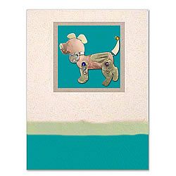 Max The Dog Card with Pin