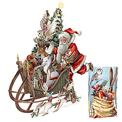 Santa's Sleigh Card with Gift Tag