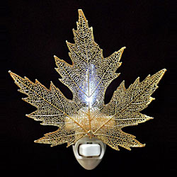 Silver Maple Leaf Night Light (24K Gold)