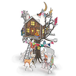 Christmas Treehouse 3-D Advent Calendar