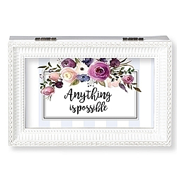 Anything Is Possible Music Box (White)