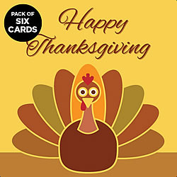 Thanksgiving Turkey Greeting Card (6-PACK)
