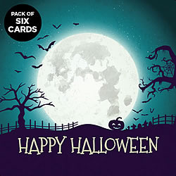 Halloween Big Moon Greeting Card (6-PACK)