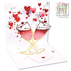Champage Romance Card (Red)