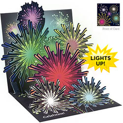 Fireworks Light Card