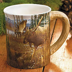 Cotton Grass Meadow Mug (Moose)