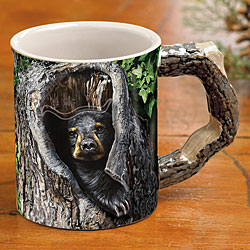 Cubby Hole Mug (Black Bear)